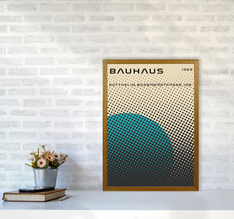 Bauhaus Geometric Teal Vibe Art Print by Jason Stanley A2 Print Only