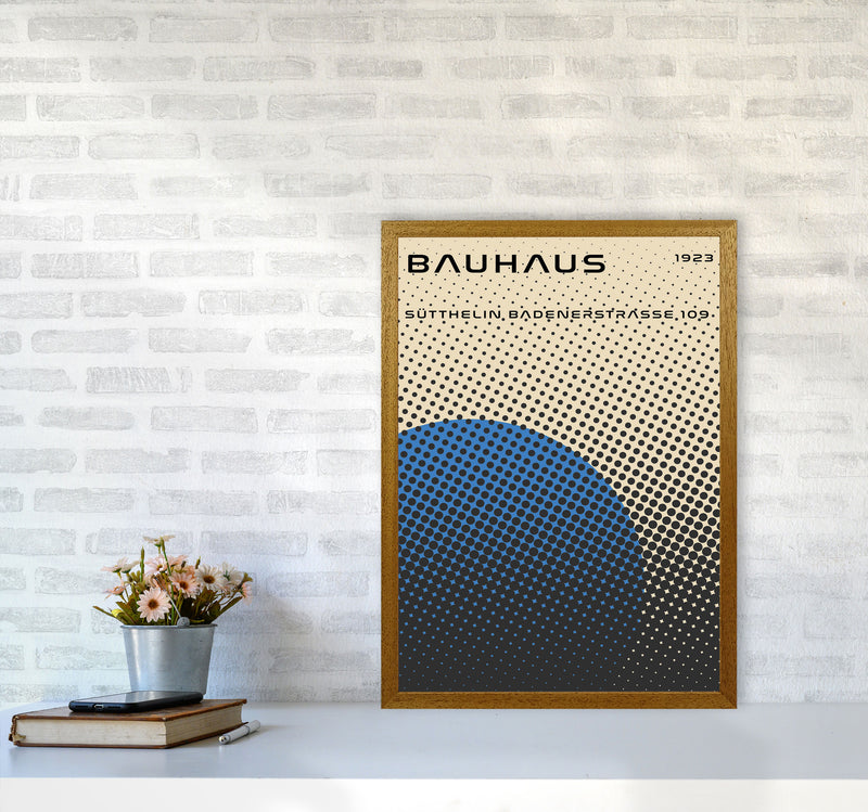 Bauhaus Geometric Blue Vibe Art Print by Jason Stanley A2 Print Only