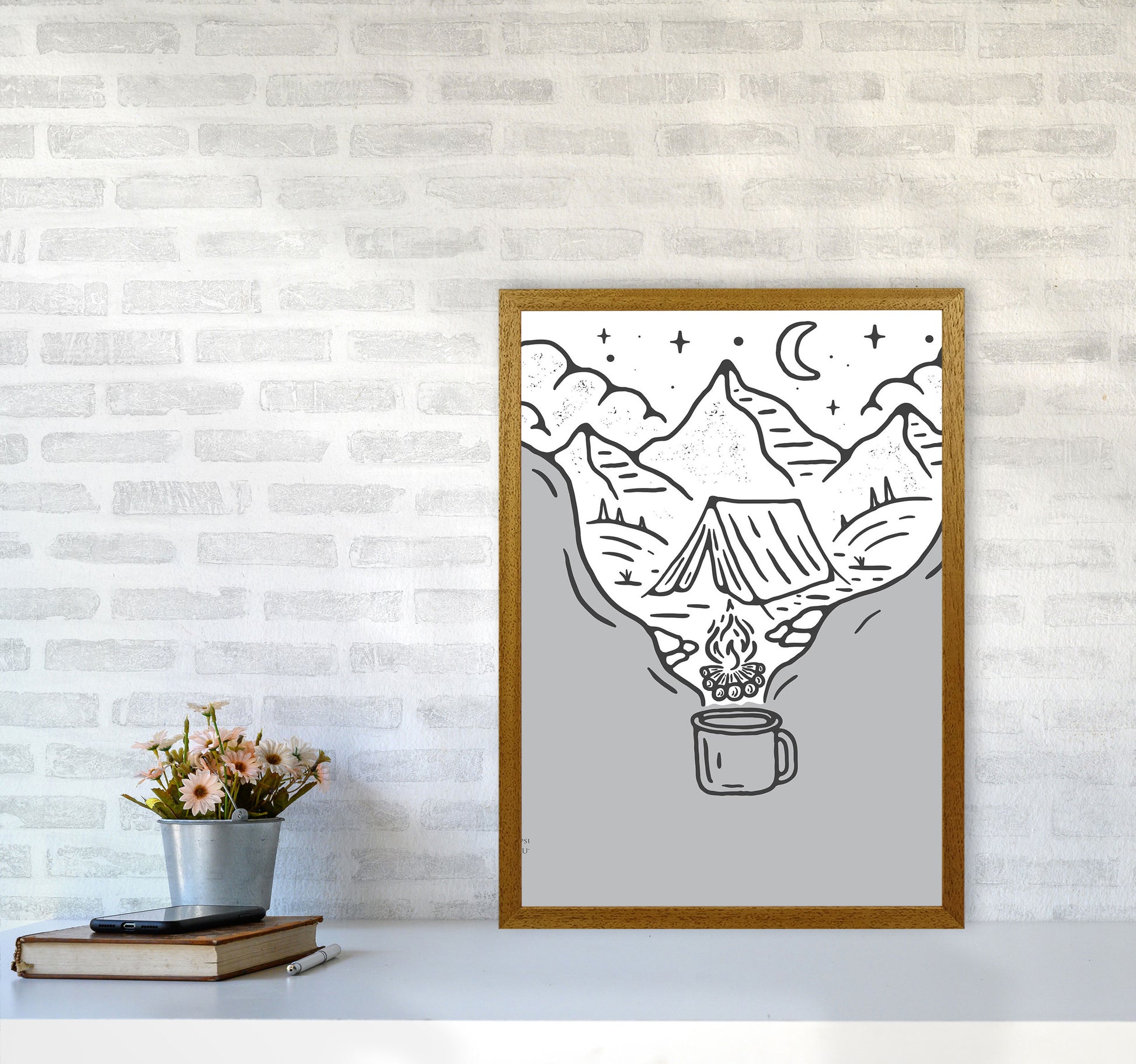 It All Started With Coffee Art Print by Jason Stanley A2 Print Only