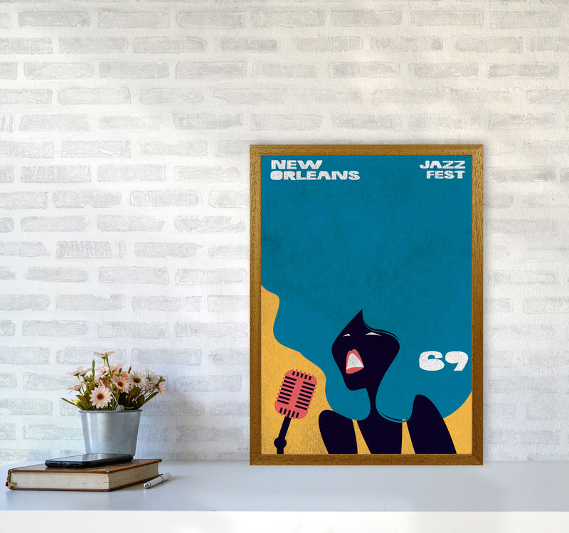 New Orleans Jazz Fest 1969 Art Print by Jason Stanley A2 Print Only