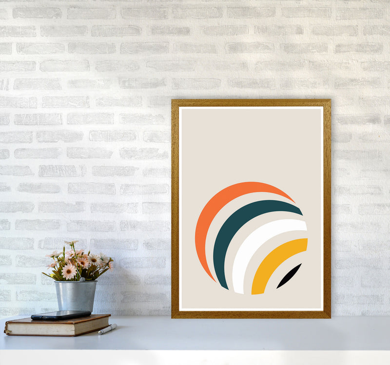 Retro Geometric Circle 1 Art Print by Jason Stanley A2 Print Only