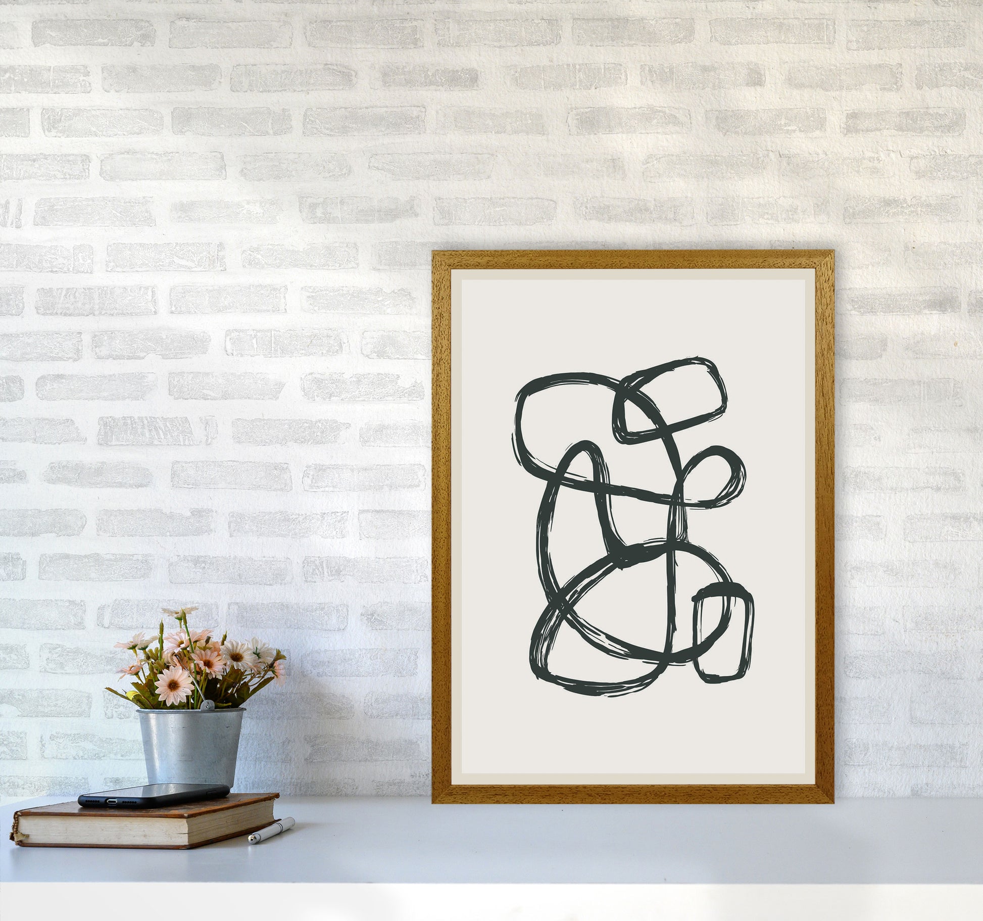 Modern Abstract Shapes 1 Art Print by Jason Stanley A2 Print Only