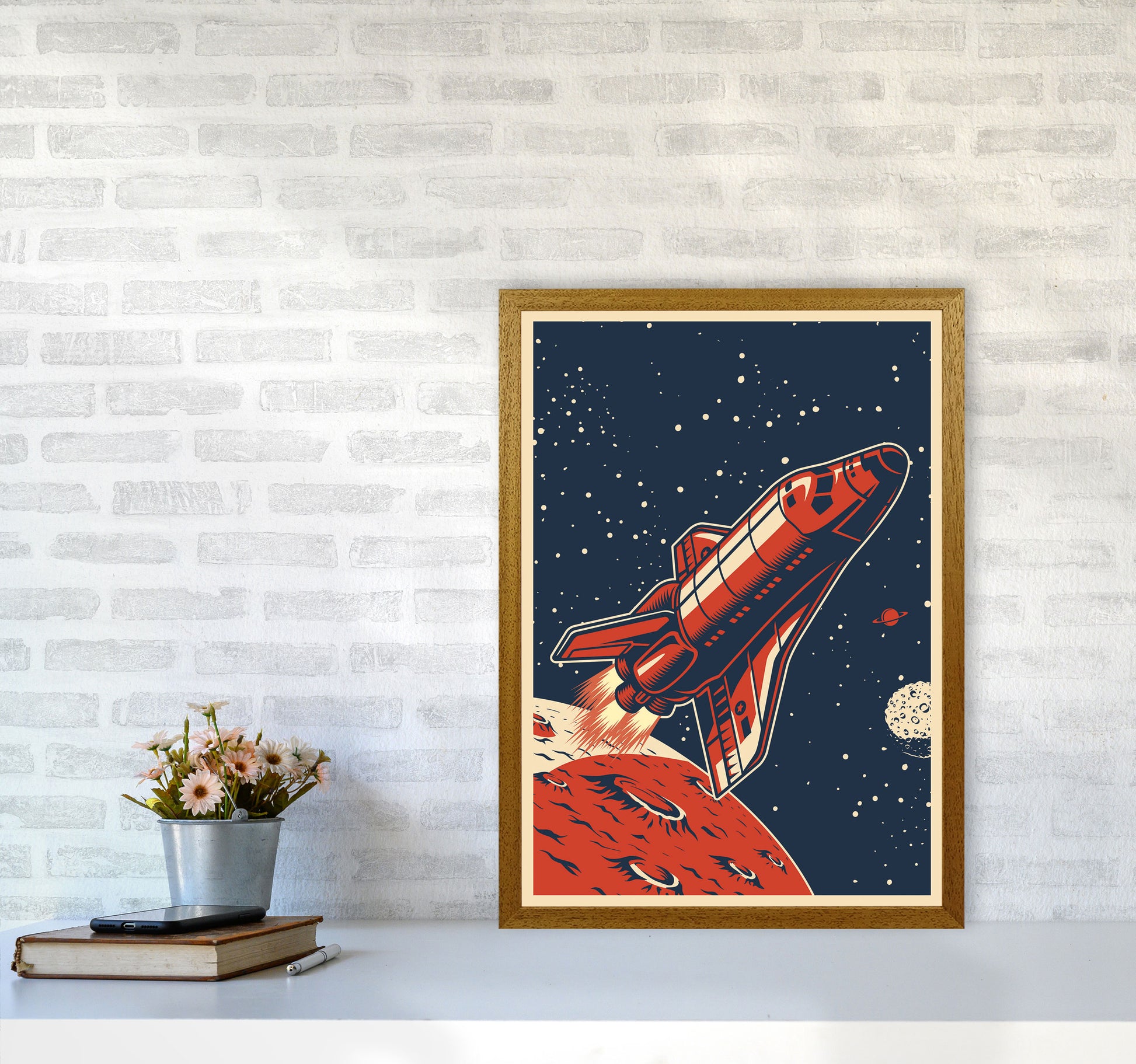 Outer Space Series - #6 Art Print by Jason Stanley A2 Print Only