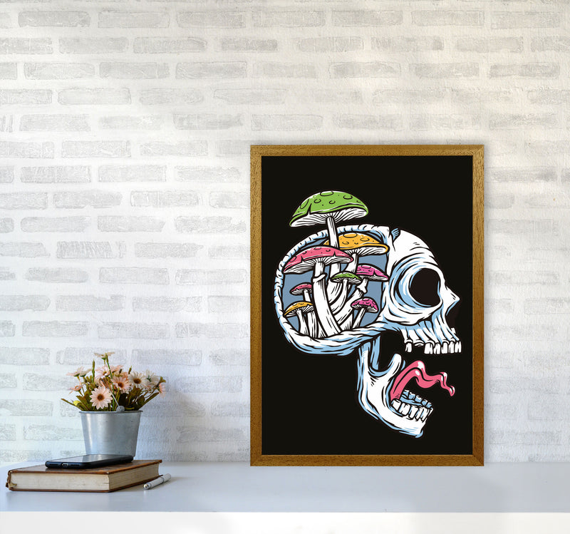 Head Full Of Mushrooms Art Print by Jason Stanley A2 Print Only