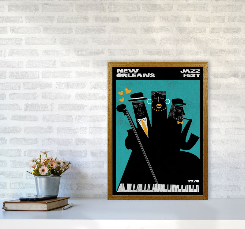 New Orleans Jazz Fest Art Print by Jason Stanley A2 Print Only