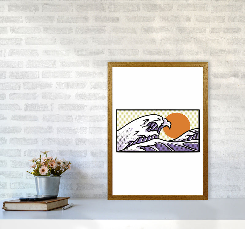 Japanese Wave Vibes Art Print by Jason Stanley A2 Print Only