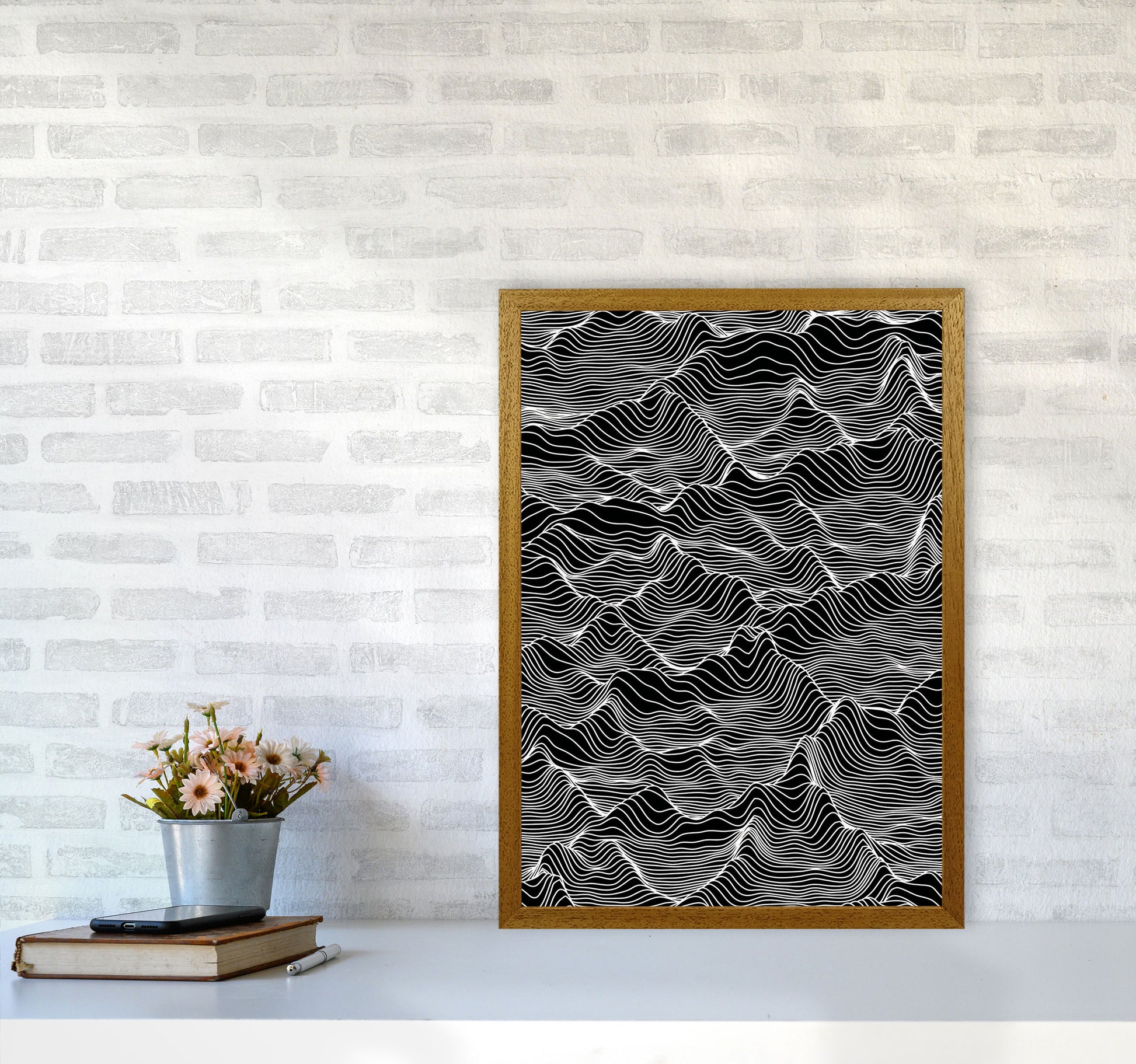 Abstract Mountains Art Print by Jason Stanley A2 Print Only