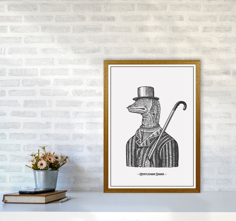 Gentlemen Snake Art Print by Jason Stanley A2 Print Only
