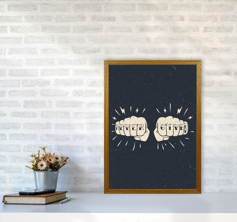 Never Give Up! Art Print by Jason Stanley A2 Print Only