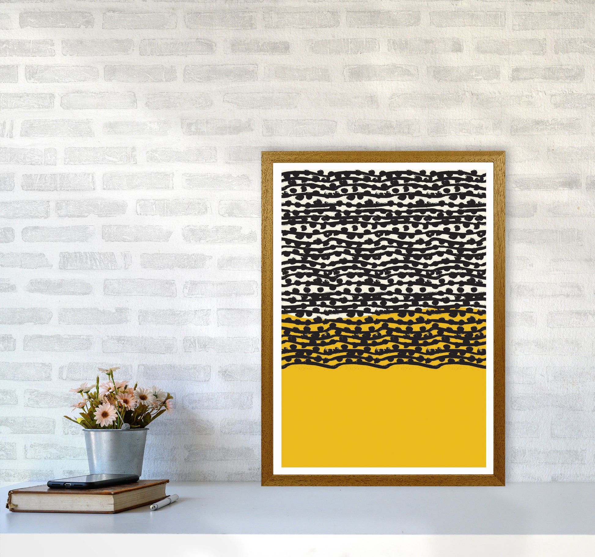 Yellow Vibe Art Print by Jason Stanley A2 Print Only