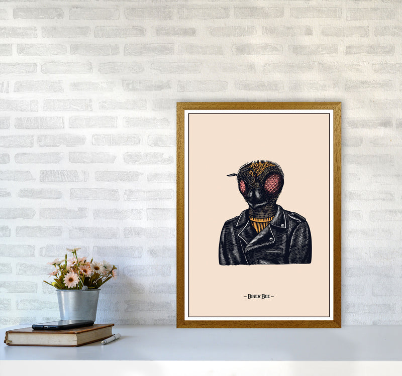Biker Bee Art Print by Jason Stanley A2 Print Only