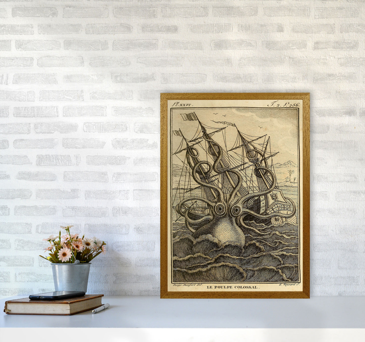 The Great Collossal Octopus Art Print by Jason Stanley A2 Print Only