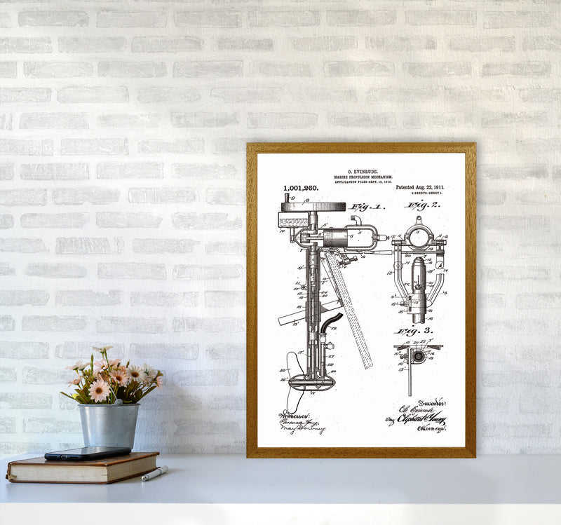 Outboard Boat Propeller Patent Art Print by Jason Stanley A2 Print Only