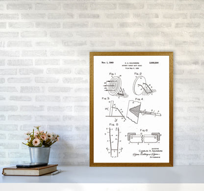Archery Target Stand Patent Art Print by Jason Stanley A2 Print Only
