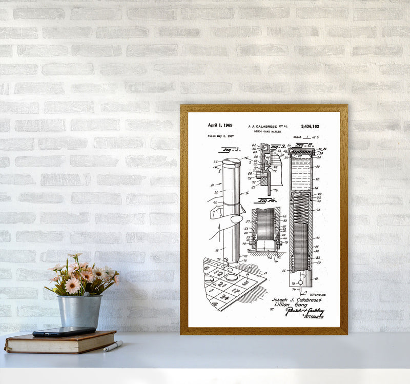 Bingo Game Marker Patent Art Print by Jason Stanley A2 Print Only