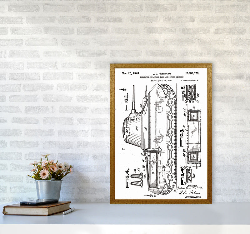 Military Tank 2 Patent Art Print by Jason Stanley A2 Print Only