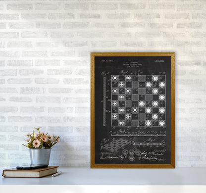 Chess And Checkers Patent Art Print by Jason Stanley A2 Print Only