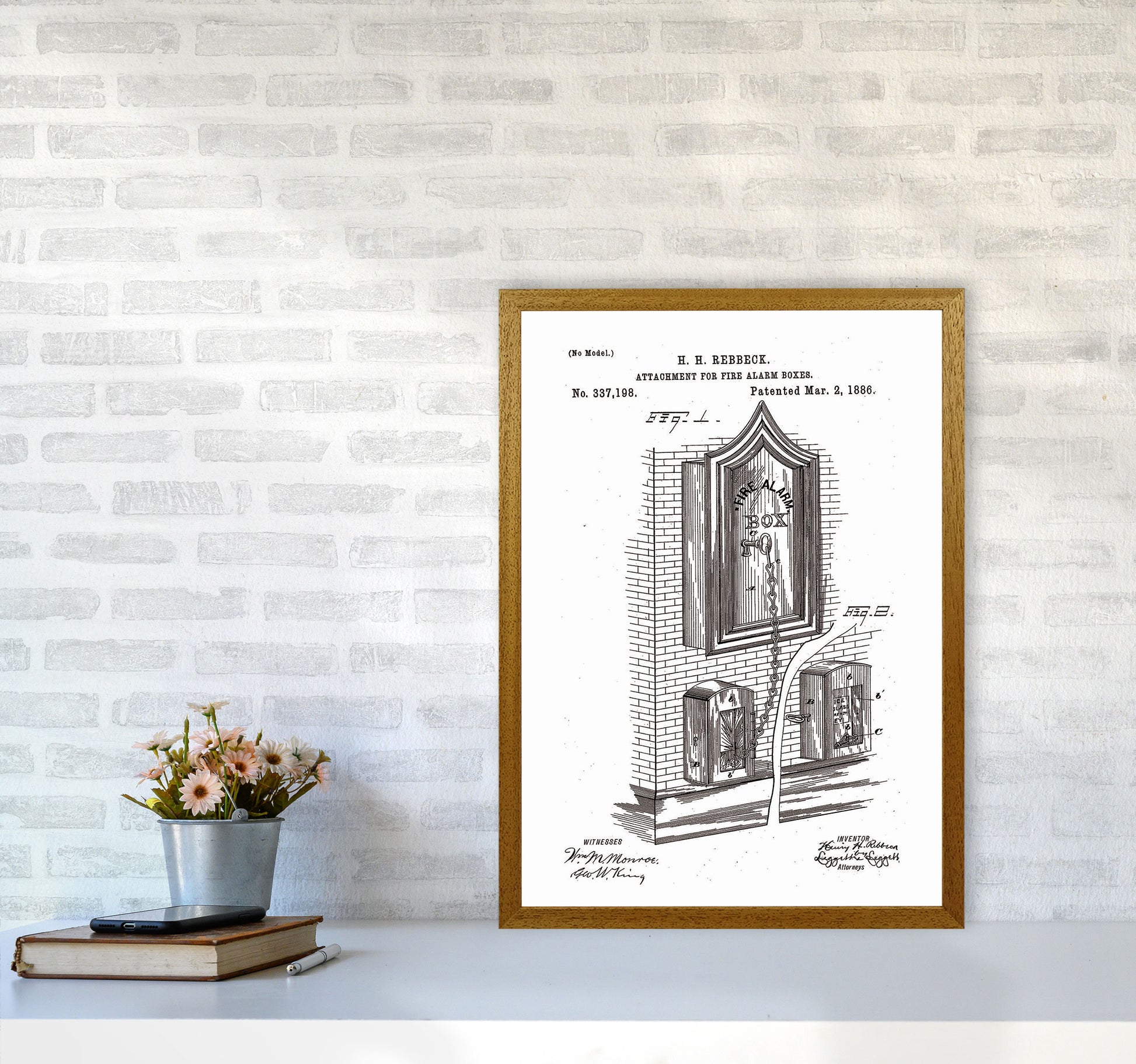 Fire Alarm Box Patent Art Print by Jason Stanley A2 Print Only