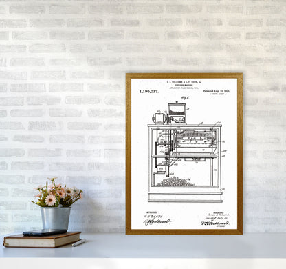 Popcorn Machine Patent Art Print by Jason Stanley A2 Print Only