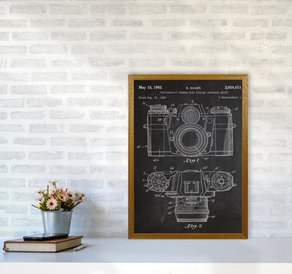 Vintage Camera Patent Art Print by Jason Stanley A2 Print Only