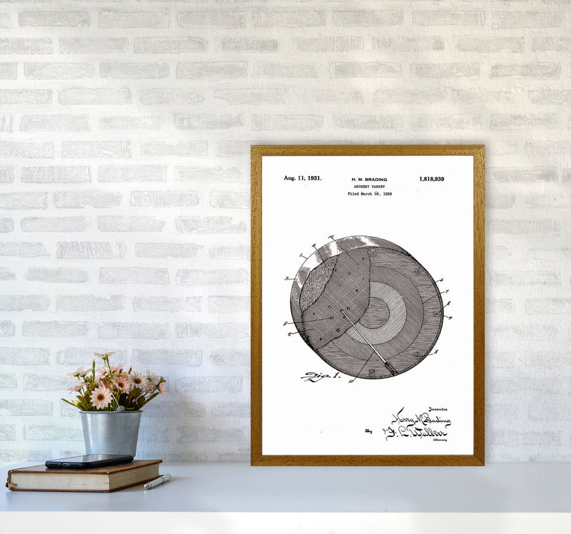 Archery Target Patent Art Print by Jason Stanley A2 Print Only