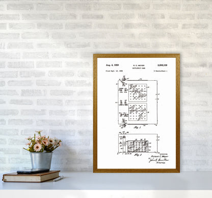 Battleship Game Patent Art Print by Jason Stanley A2 Print Only