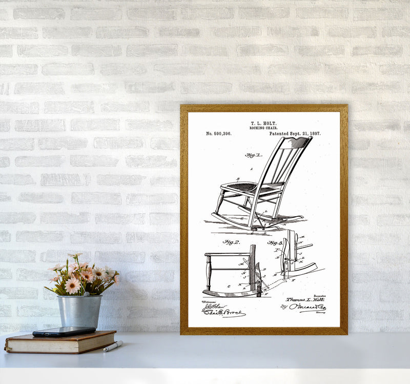 Rocking Chair Patent Art Print by Jason Stanley A2 Print Only