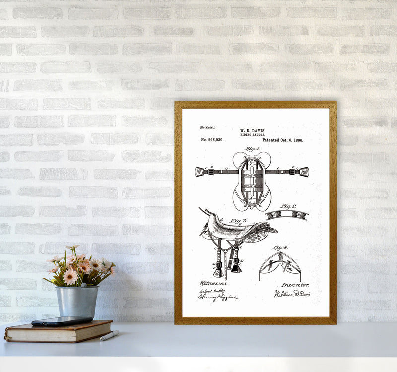Riding Saddle Patent Art Print by Jason Stanley A2 Print Only