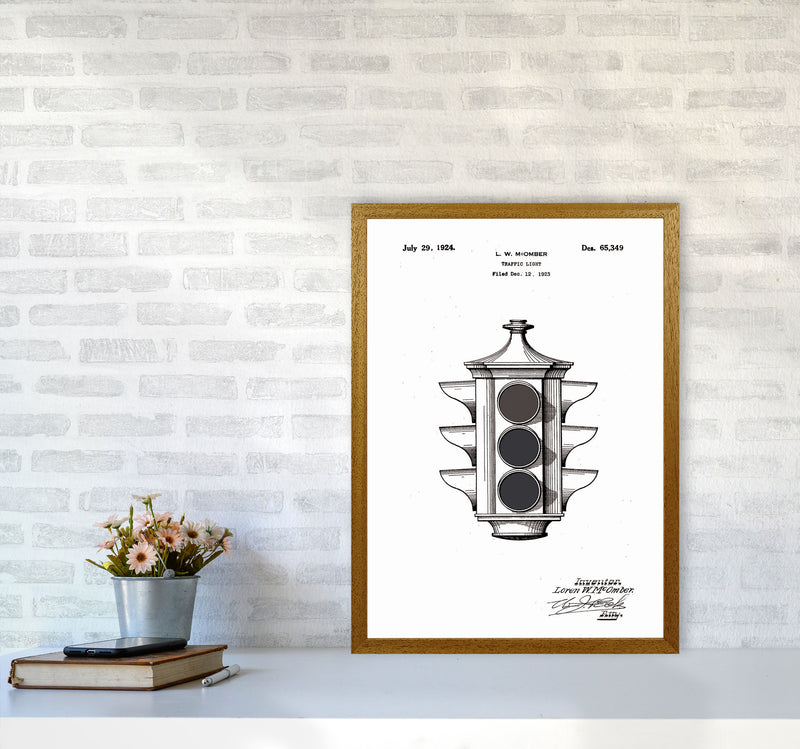 Traffic Light Patent Art Print by Jason Stanley A2 Print Only