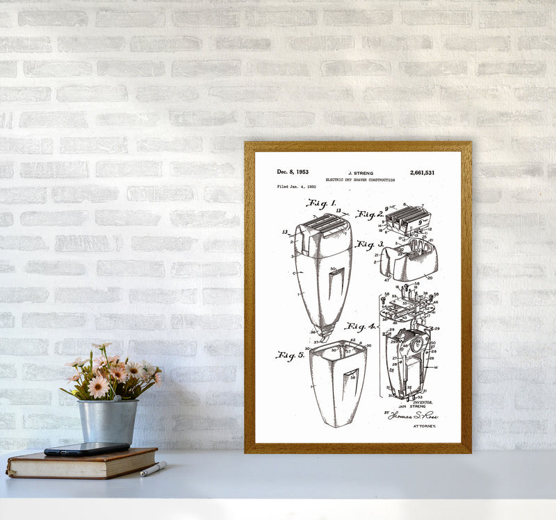 Electric Razor Patent Art Print by Jason Stanley A2 Print Only