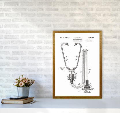 Stethoscope Patent Art Print by Jason Stanley A2 Print Only