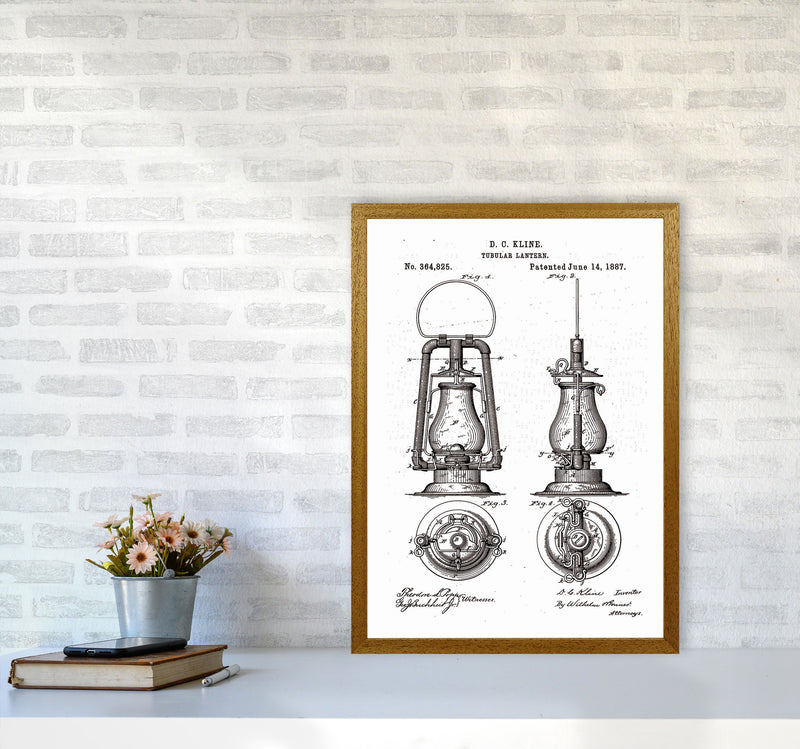 Vintage Lamp Patent Art Print by Jason Stanley A2 Print Only