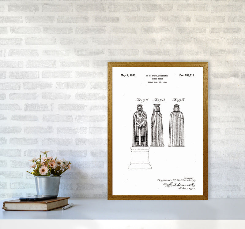 Chess Piece Patent Art Print by Jason Stanley A2 Print Only