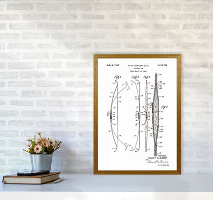 Archery Bow Patent Art Print by Jason Stanley A2 Print Only