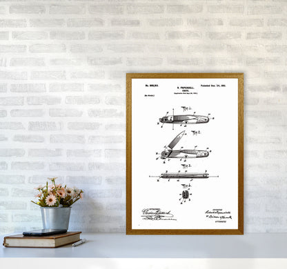 Pocket Knife Patent Art Print by Jason Stanley A2 Print Only