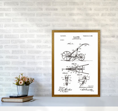 Garden Plow Patent Art Print by Jason Stanley A2 Print Only