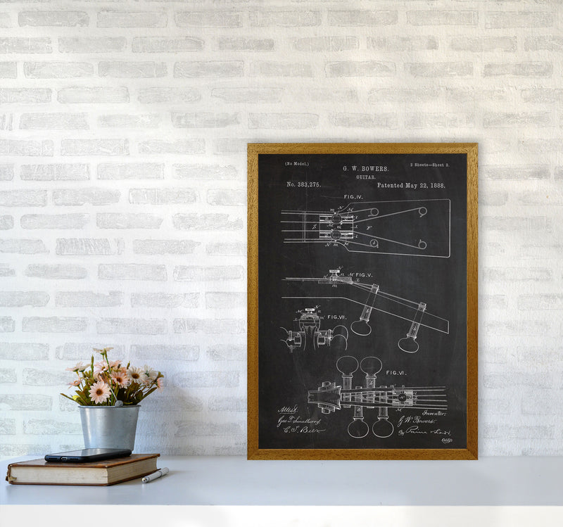 Guitar Neck Patent Art Print by Jason Stanley A2 Print Only