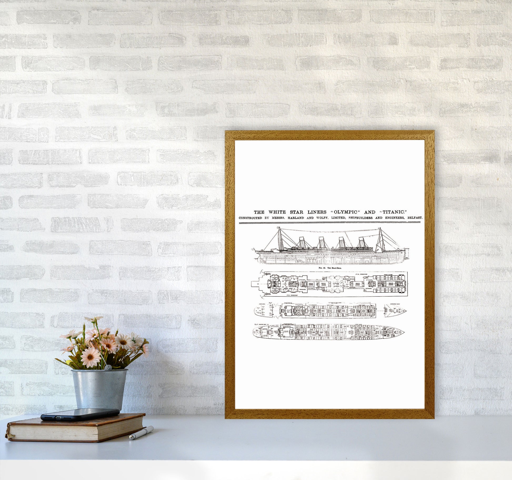 Titanic Patent 2 Art Print by Jason Stanley A2 Print Only
