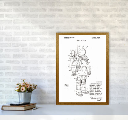 Spacesuit Patent Art Print by Jason Stanley A2 Print Only