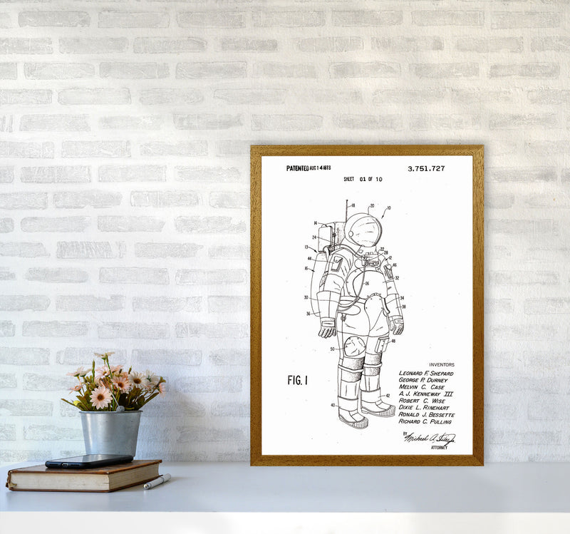 Spacesuit Patent Art Print by Jason Stanley A2 Print Only