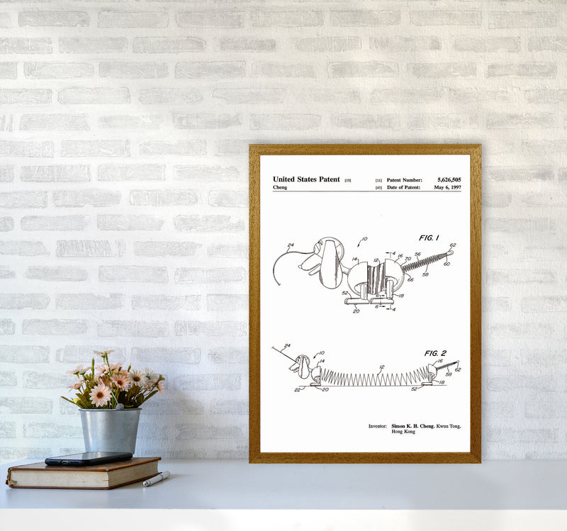 Slinky Dog Patent Art Print by Jason Stanley A2 Print Only