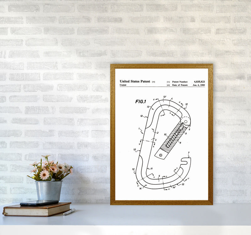 Caribiner Patent Art Print by Jason Stanley A2 Print Only