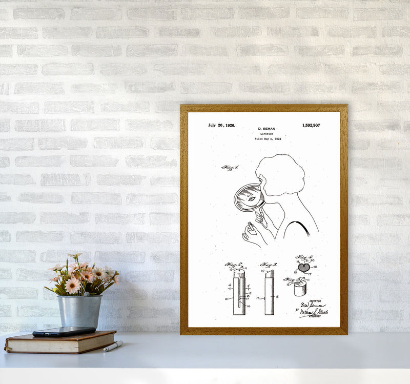 Lipstick Patent Art Print by Jason Stanley A2 Print Only
