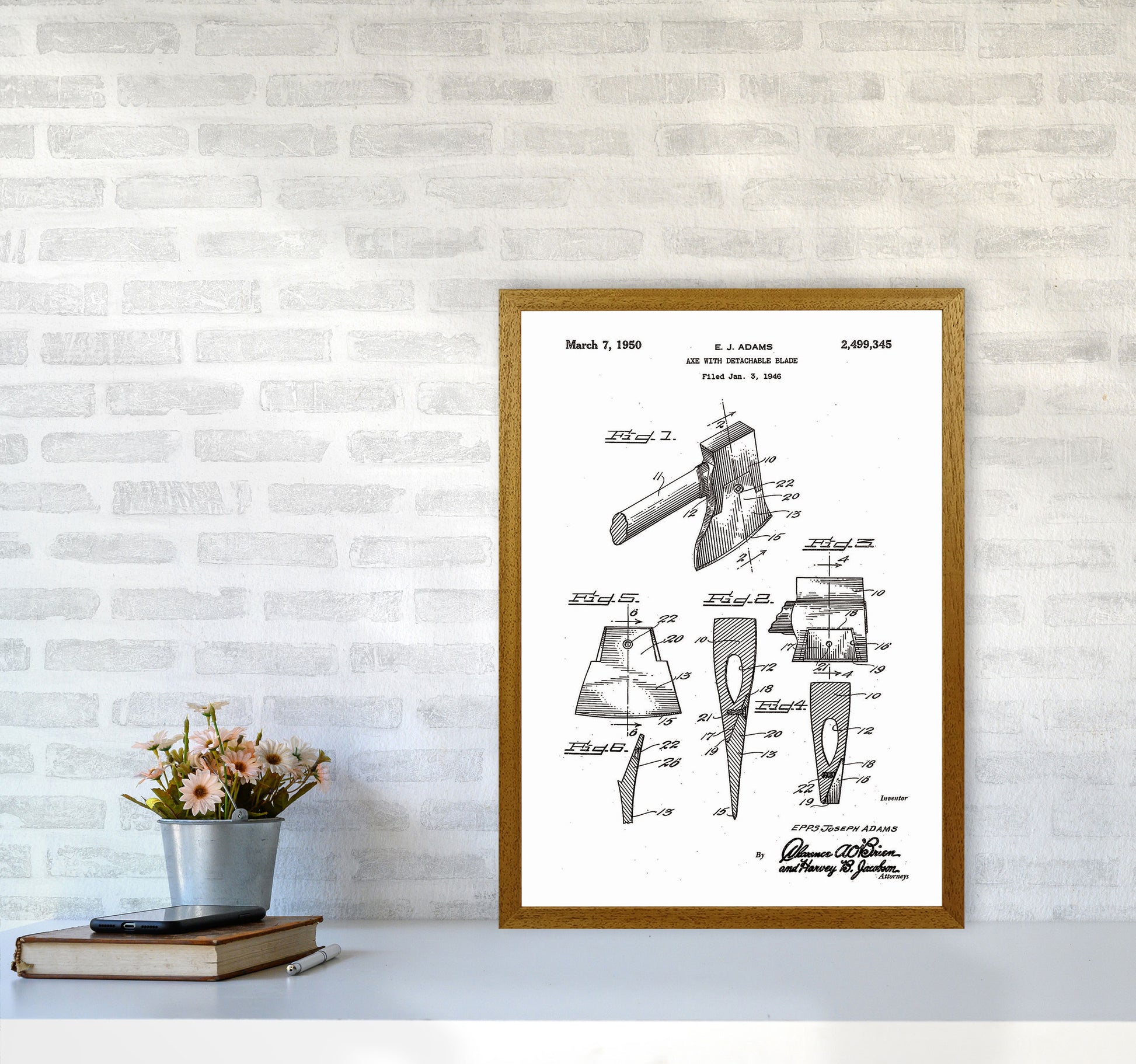 Axe Patent Art Print by Jason Stanley A2 Print Only
