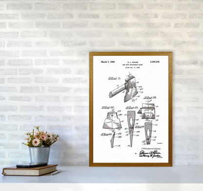 Axe Patent Art Print by Jason Stanley A2 Print Only