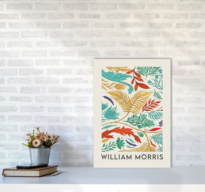 William Morris- Vibrant Wild Flowers Art Print by Jason Stanley A2 Black Frame