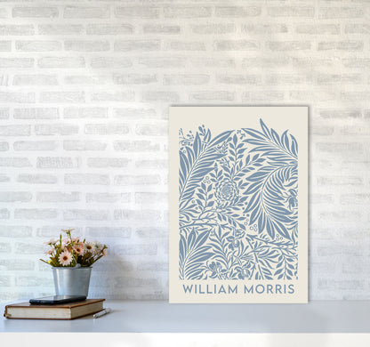 William Morris- Blue Wild Flowers Art Print by Jason Stanley A2 Black Frame