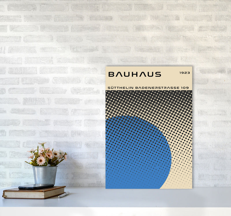 Bauhaus Geometric Blue Vibe II Art Print by Jason Stanley A2 Black Frame