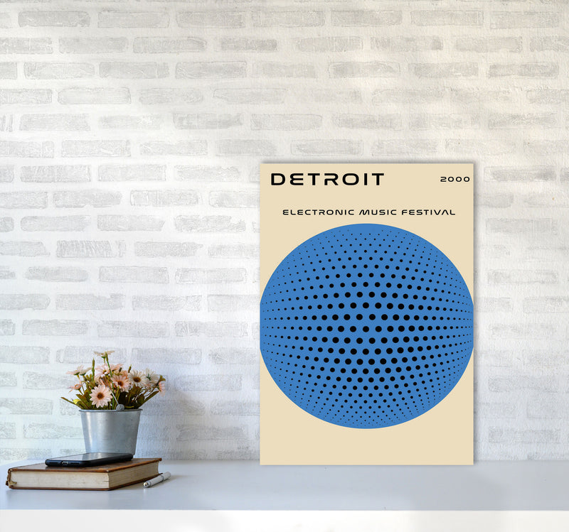 Detroit Electronic Music Festival Art Print by Jason Stanley A2 Black Frame