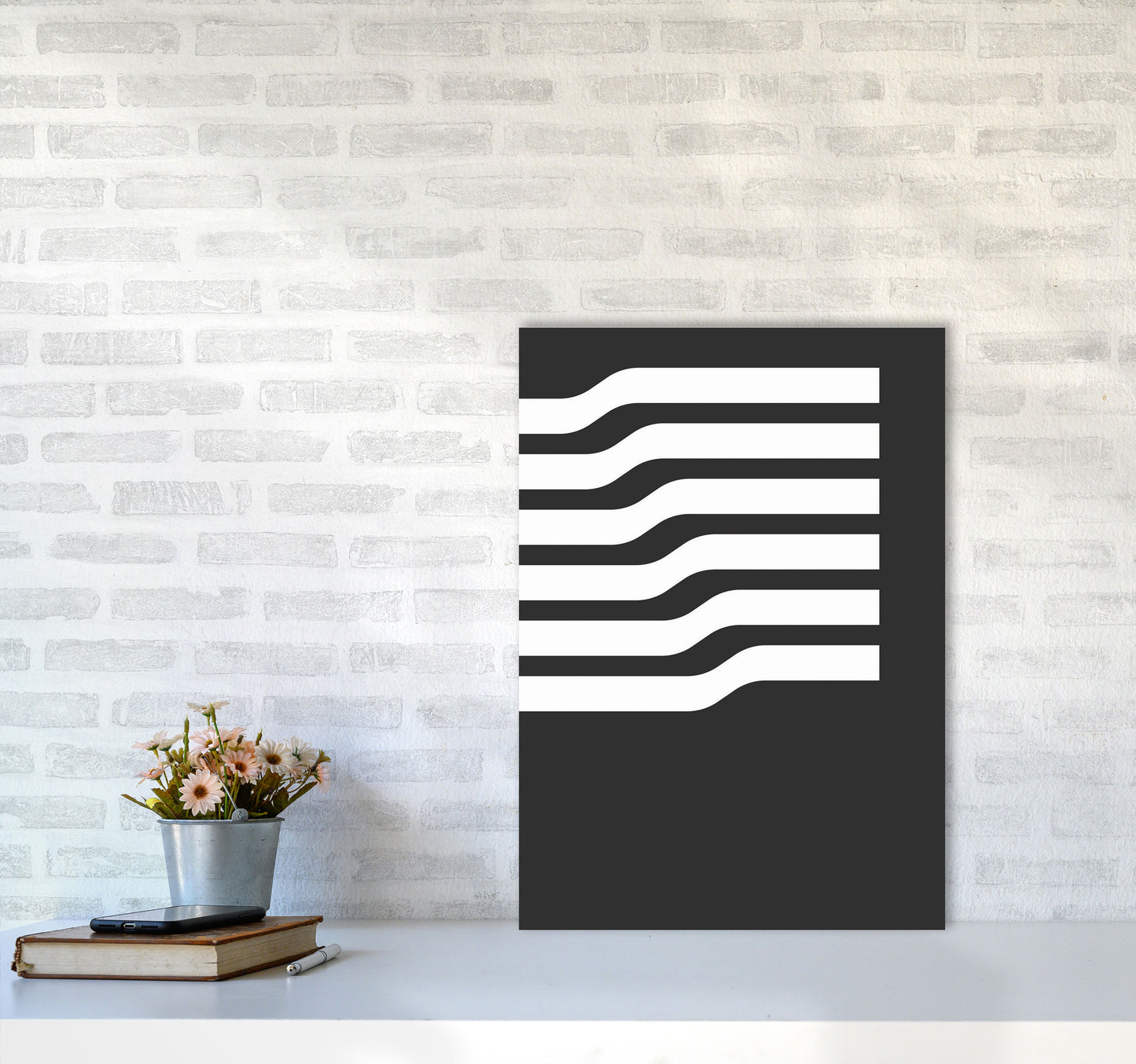 Minimal Geometric Series - 17 Art Print by Jason Stanley A2 Black Frame